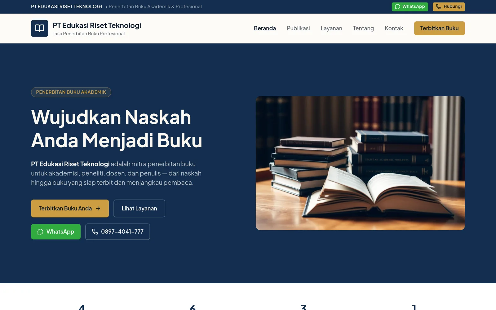 Tangkapan layar proyek ERT Press